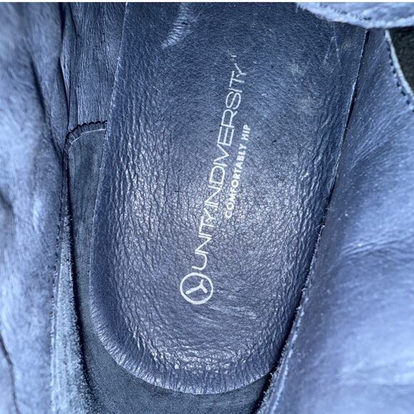 Unity in Diversity Boots Dream of Me Womens 7.5 EU38 Quilted Black Leather Zip - Picture 10 of 12